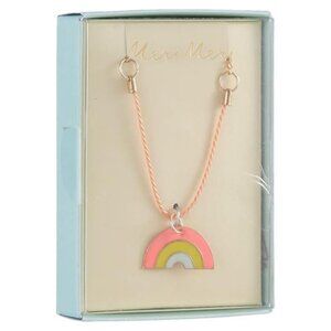 NIB Meri Meri KIDS Rainbow Pendant Necklace PASTELS NEW $28